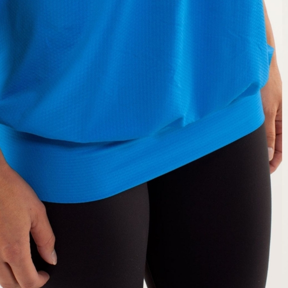 Lululemon No Limits Tank Beaming Blue / Laceoflage Polar Cream Beaming Blue - Picture 10 of 16